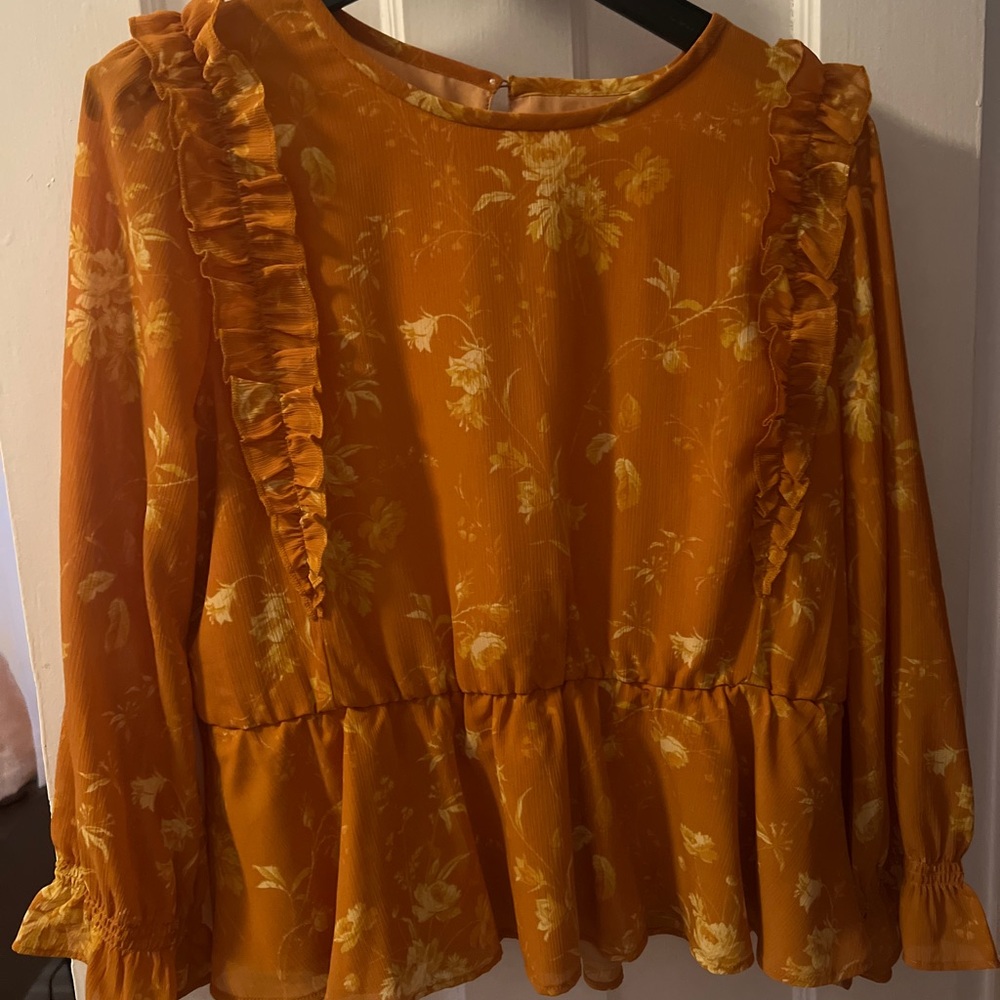 Madewell Ruffle Shoulder Top - Picture 4 of 4